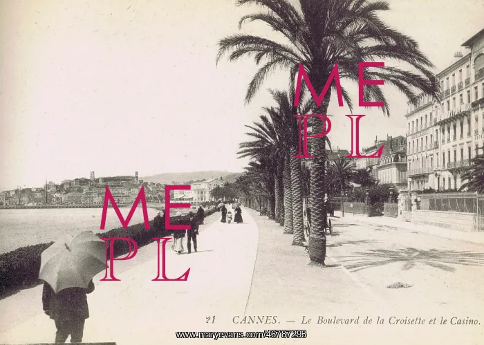  : A view of the boulevard de la Croisette at Cannes, 1920s