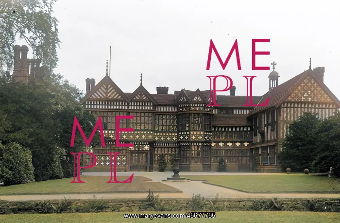 : View of Bramhall Hall : View of Bramhall Hall