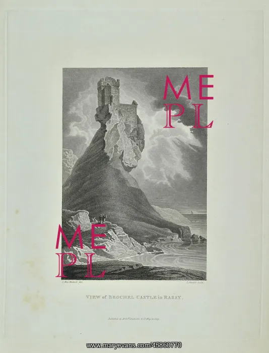 : View of Brochel Castle in Rasay : View of Brochel Castle in Rasay