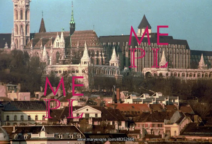: A view of Buda, an ancient area of Budapest, 1995 : A view of Buda, an ancient area of Budapest, 1995