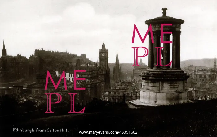 : View from Calton Hill, Edinburgh, Midlothian : View from Calton Hill, Edinburgh, Midlothian