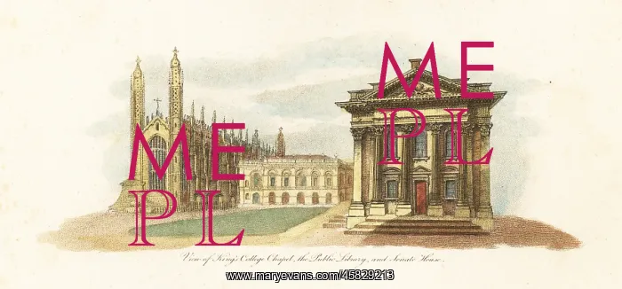 : View of Cambridge University, 1799 : View of Cambridge University, 1799