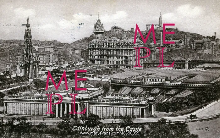 : View from the Castle, Edinburgh, Midlothian : View from the Castle, Edinburgh, Midlothian