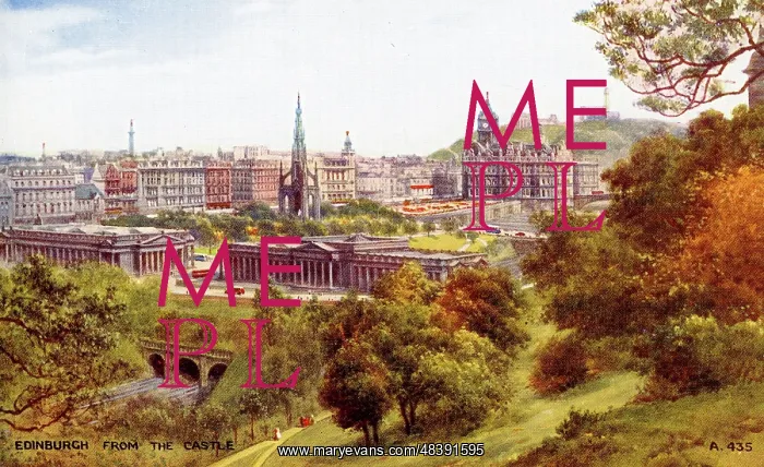 : View from the Castle, Edinburgh, Midlothian : View from the Castle, Edinburgh, Midlothian
