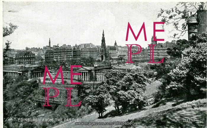 : View from the Castle, Edinburgh, Midlothian : View from the Castle, Edinburgh, Midlothian