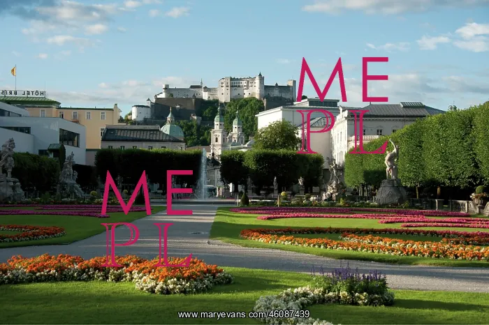  : View from Castle Mirabell garden to the cathedral