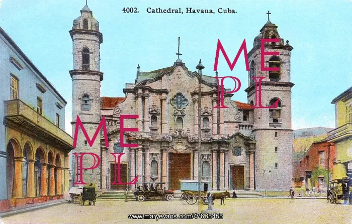  : View of the Cathedral, Havana, Cuba