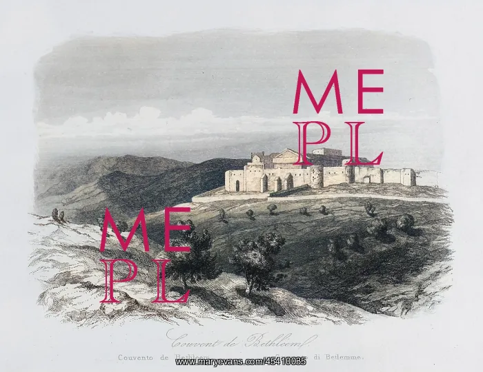  : View of a Catholic convent in Bethlehem