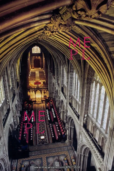 : View from ceiling of Lichfield Cathedral : View from ceiling of Lichfield Cathedral