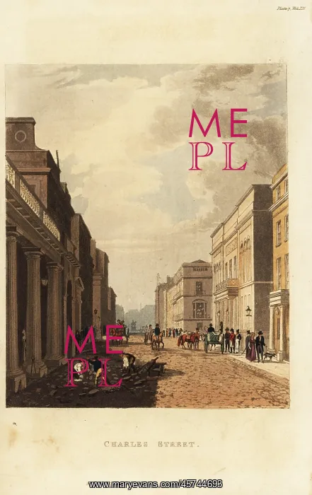 : View of Charles Street looking toward St. James's : View of Charles Street looking toward St. James's