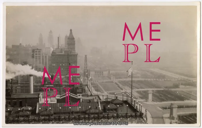 : View of Chicago looking north, Illinois, USA : View of Chicago looking north, Illinois, USA