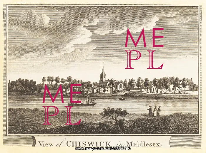 : View of Chiswick in Middlesex, 1784 : View of Chiswick in Middlesex, 1784