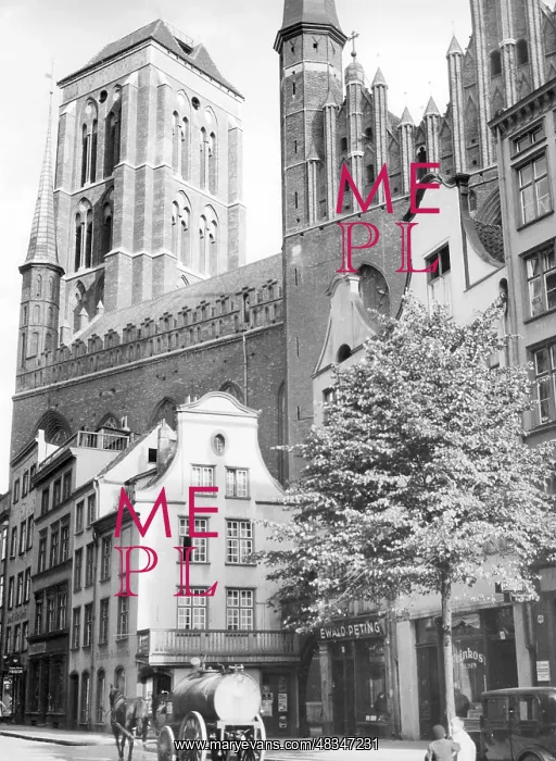 : View of the Church of St. Mary, 1939 : View of the Church of St. Mary, 1939