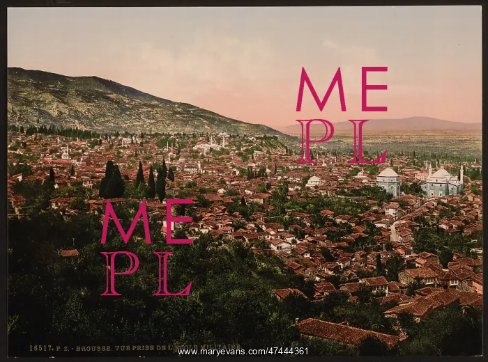 : View of the city, Bursa, Turkey : View of the city, Bursa, Turkey
