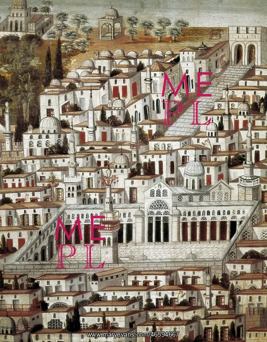 : View of the city de Damascus, Syrian anonymous : View of the city de Damascus, Syrian anonymous