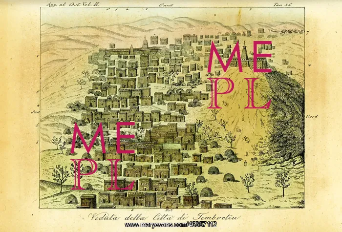 : View of the city of Timbuktu, Mali : View of the city of Timbuktu, Mali