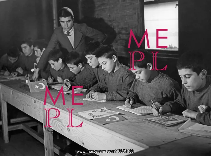 : View of the classroom of a school in Turkey, 1934 : View of the classroom of a school in Turkey, 1934