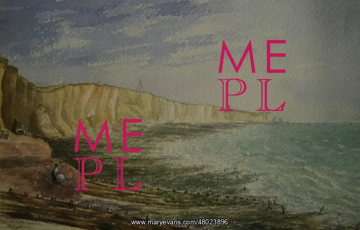 : View of cliffs near Brighton, Sussex : View of cliffs near Brighton, Sussex