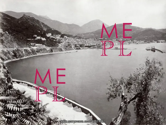 : View of the coast at Salerno, italy : View of the coast at Salerno, italy