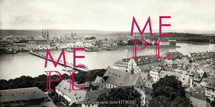: View of Coblenz and river, Germany : View of Coblenz and river, Germany
