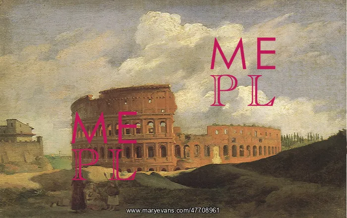 : View of the Colosseum at Rome : View of the Colosseum at Rome