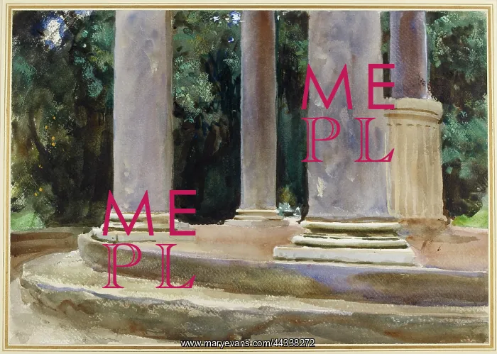 : A View between the Columns of a Tempietto : A View between the Columns of a Tempietto