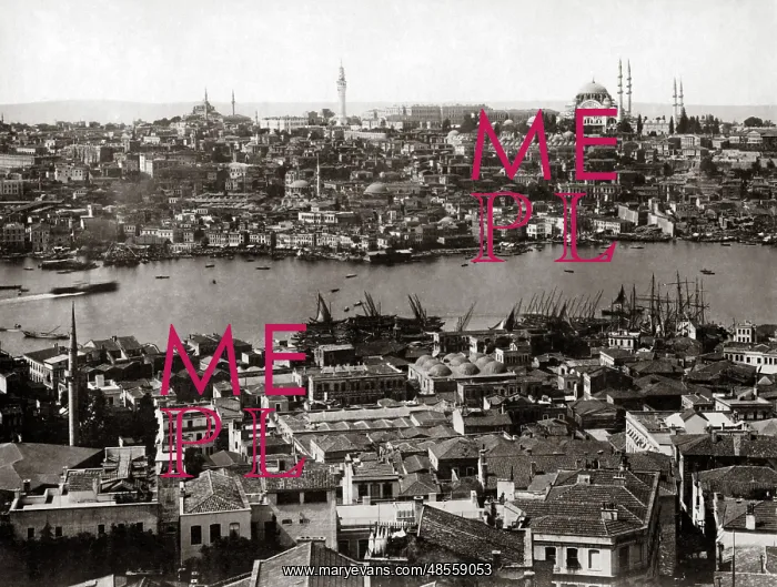: View of Constaninople, (Istanbul) Turkey, circa 1890 : View of Constaninople, (Istanbul) Turkey, circa 1890