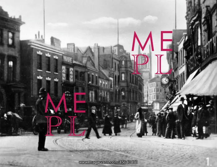 : View of the Cornmarket, Derby : View of the Cornmarket, Derby