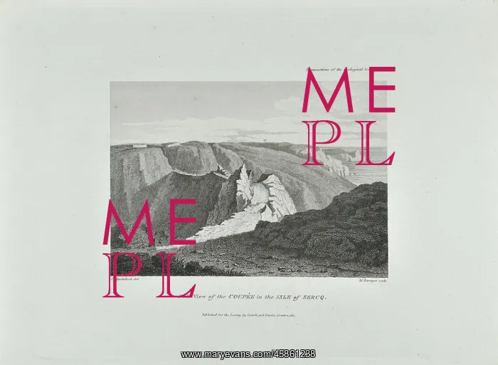 : View of the Coupee in the Isle of Sercq : View of the Coupee in the Isle of Sercq