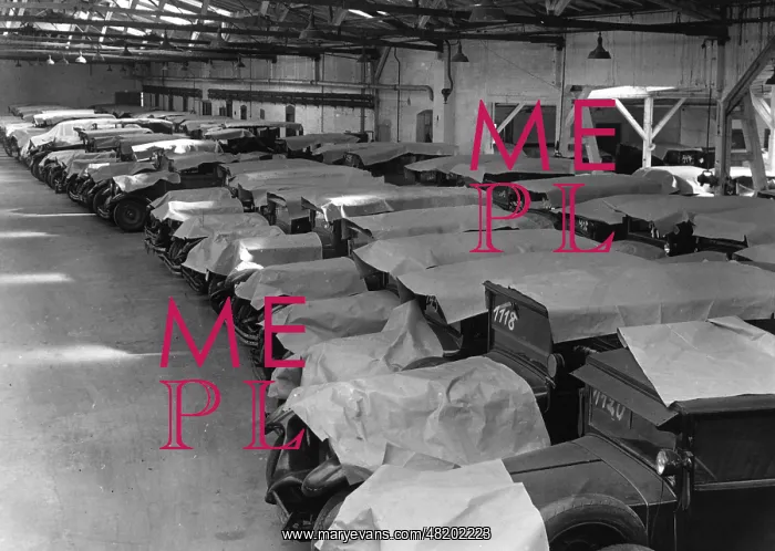 : View of covered parking during the Great Depression : View of covered parking during the Great Depression