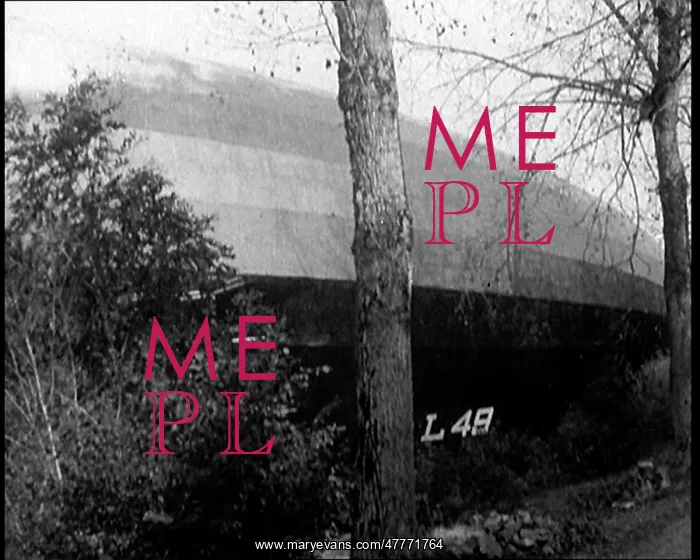 : A View of the Damaged Sides of a Zeppelin Airship : A View of the Damaged Sides of a Zeppelin Airship