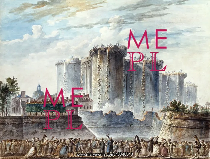 : View of Demolition of the Bastille : View of Demolition of the Bastille