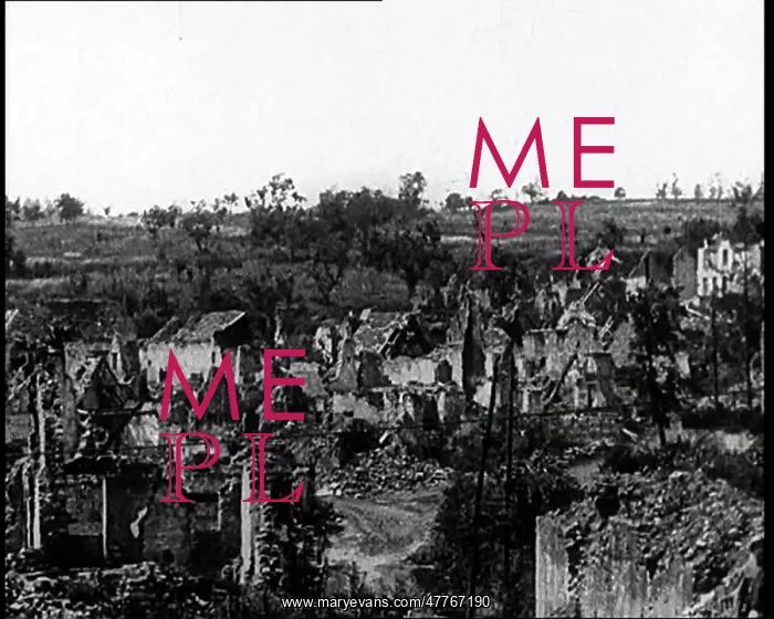 : A View Over a Destroyed Village. Heavily Damaged : A View Over a Destroyed Village. Heavily Damaged