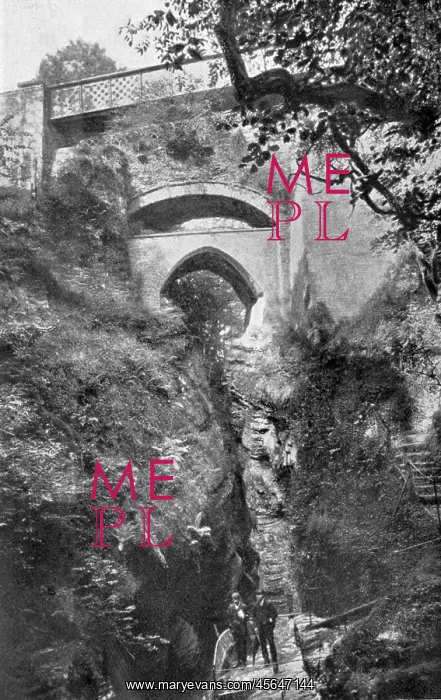 : View of the Devil's Bridge near Aberystwyth, Wales : View of the Devil's Bridge near Aberystwyth, Wales