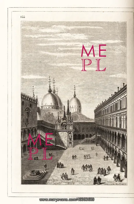: View of the Doge's Palace, Venice, 16th century : View of the Doge's Palace, Venice, 16th century