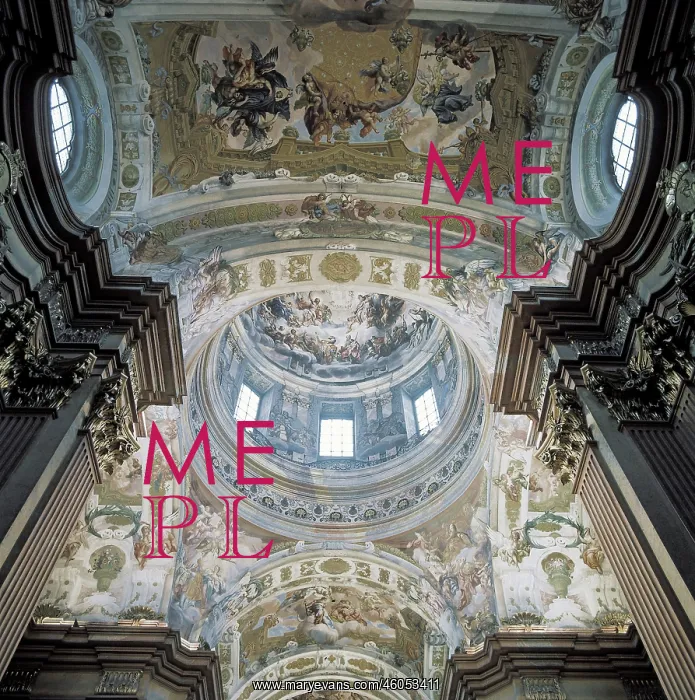: View in the dome of the curch of Melk : View in the dome of the curch of Melk