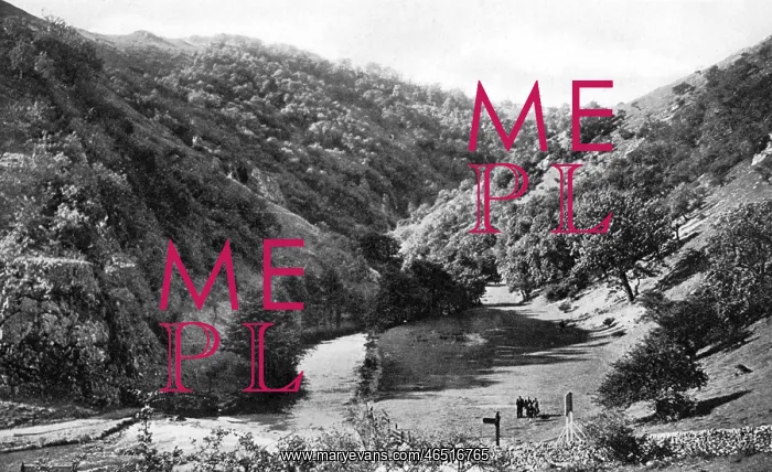 : View of Dovedale, Derbyshire, from Thorpe Cloud : View of Dovedale, Derbyshire, from Thorpe Cloud