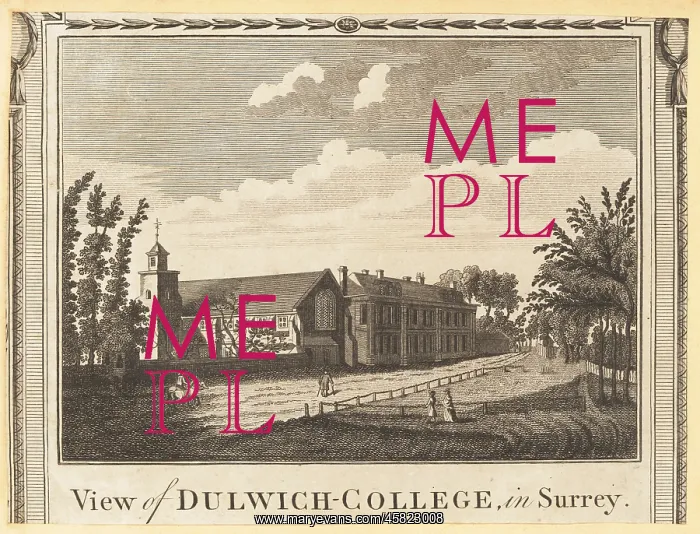 : View of Dulwich College in Surrey, 1775 : View of Dulwich College in Surrey, 1775
