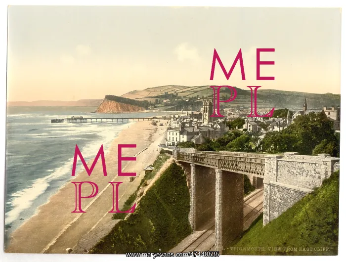 : View from E. Cliff, Teignmouth, England : View from E. Cliff, Teignmouth, England