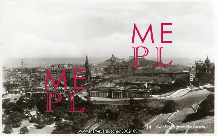: A view of Edinburgh from the Castle : A view of Edinburgh from the Castle