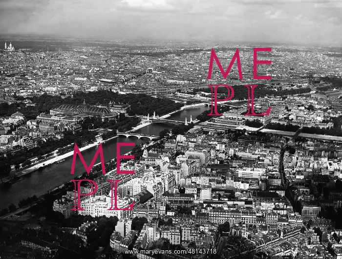 : View from the Eiffel Tower on Paris, 1938 : View from the Eiffel Tower on Paris, 1938