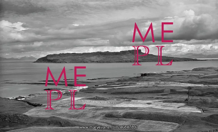 : View of Eigg from Ben Airean, Scotland : View of Eigg from Ben Airean, Scotland