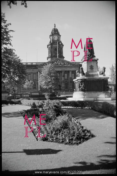 : A view of the front elevation of the Town Hall, Lancaster : A view of the front elevation of the Town Hall, Lancaster