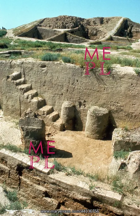 : View of the excavations of : View of the excavations of