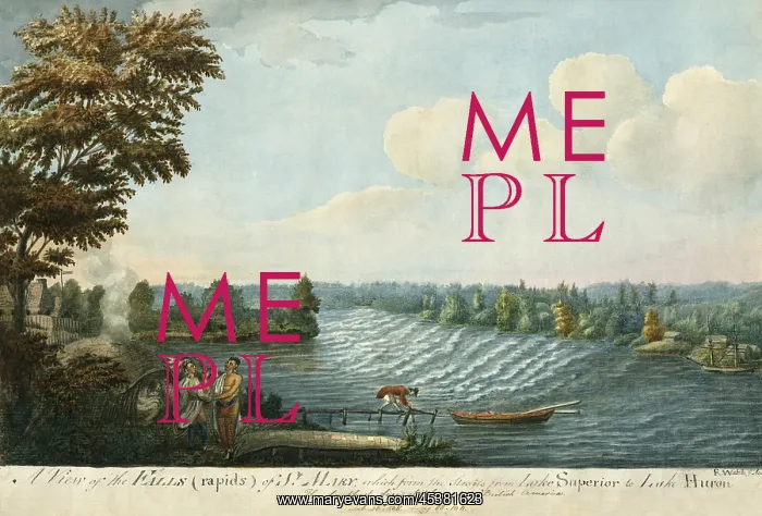  : A VIEW OF THE FALLS OF ST. MARY, WHICH FORM