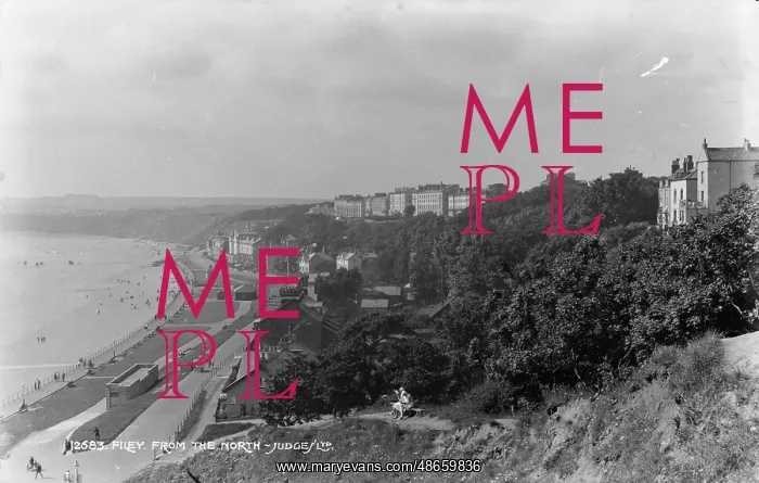 : View of Filey from the North : View of Filey from the North