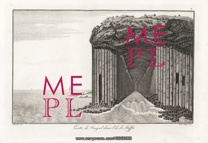 : View of Fingal's Cave on the island of Staffa : View of Fingal's Cave on the island of Staffa