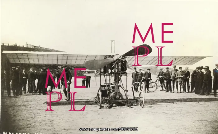 : Front view of the First Blackburn Monoplane : Front view of the First Blackburn Monoplane