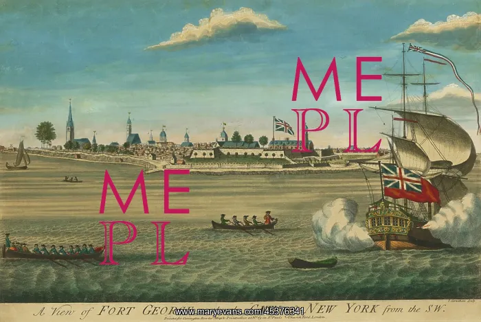 : A VIEW OF FORT GEORGE WITH THE CITY OF NEW : A VIEW OF FORT GEORGE WITH THE CITY OF NEW