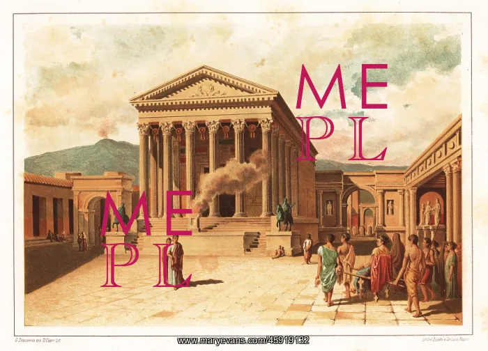 : View of the Forum, Pompeii : View of the Forum, Pompeii
